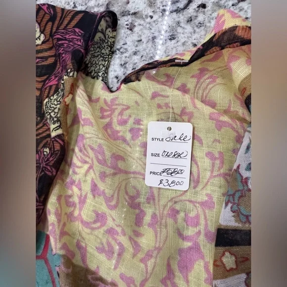 NWT Boutique Kimono Wrap Breezy Lightweight Gauze Boho Women’s One Size (M/L) - Picture 9 of 10